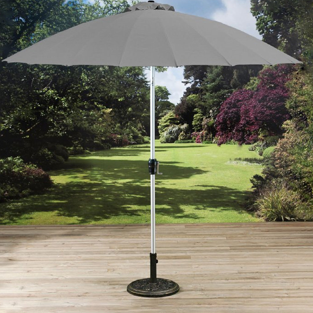 Shanghai 2.7m Grey Parasol - 3918496