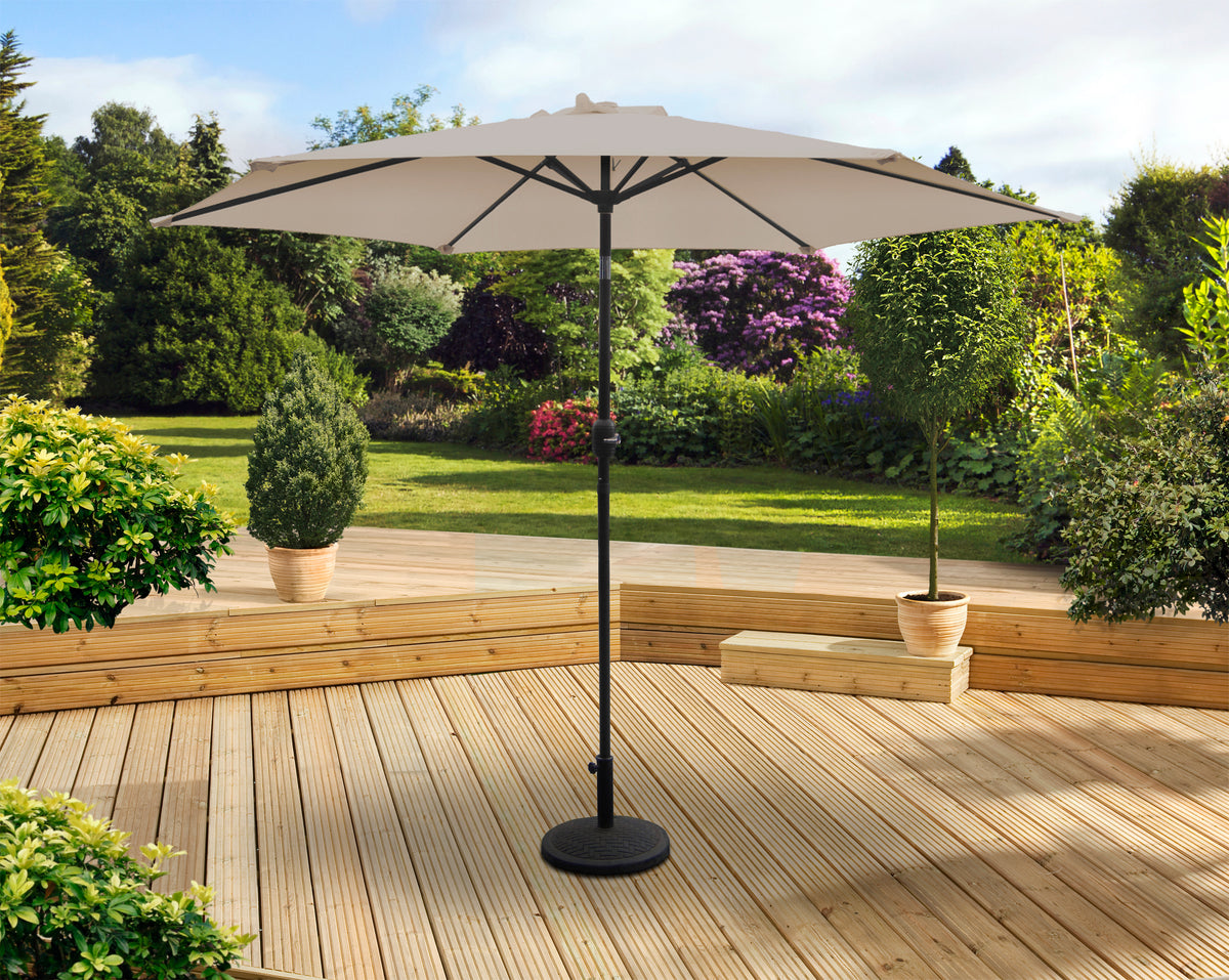 Aluminium Beige 2.5m Parasol - 3900401