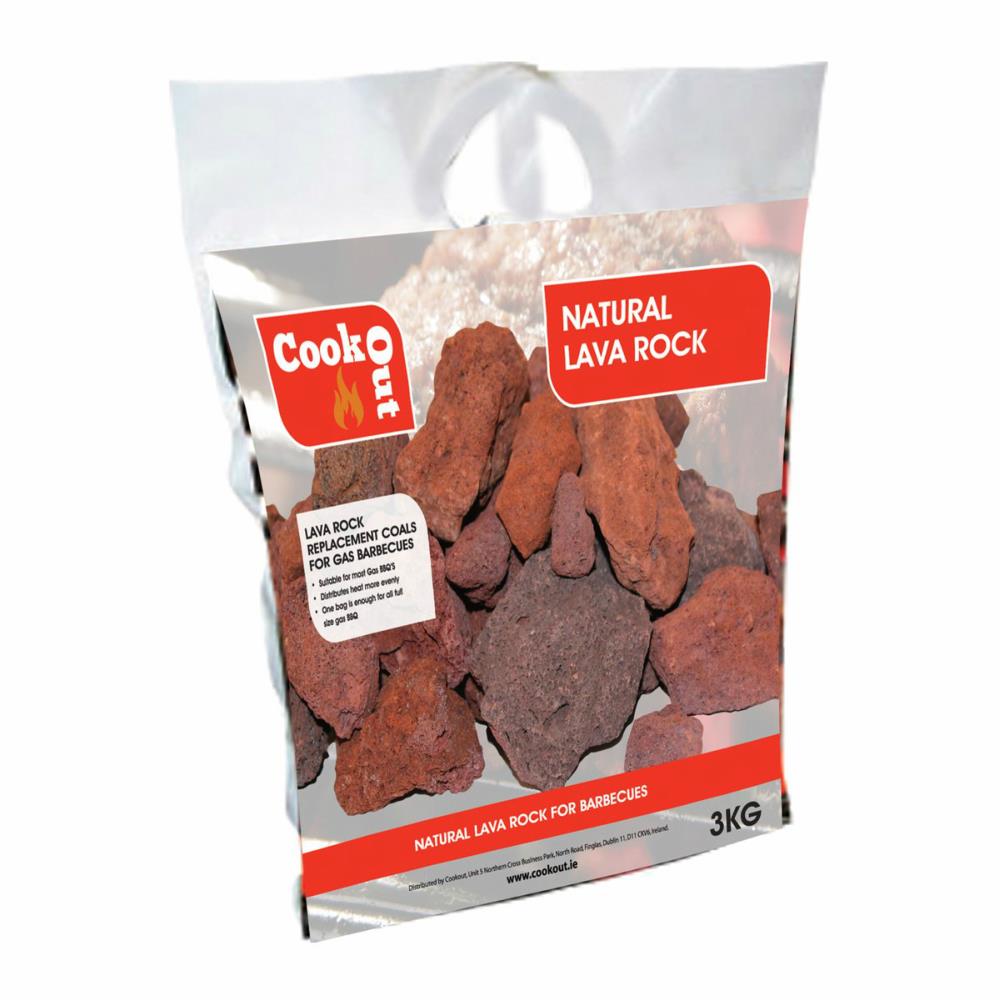 Cookout Natural Lava Rock 3KG Bag - 390810