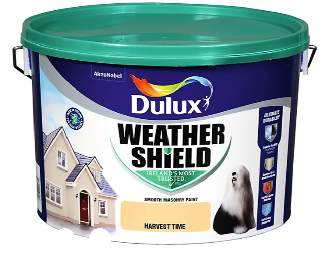 Dulux Weathershield Smooth Masonry 10L in Harvest Time - 75629