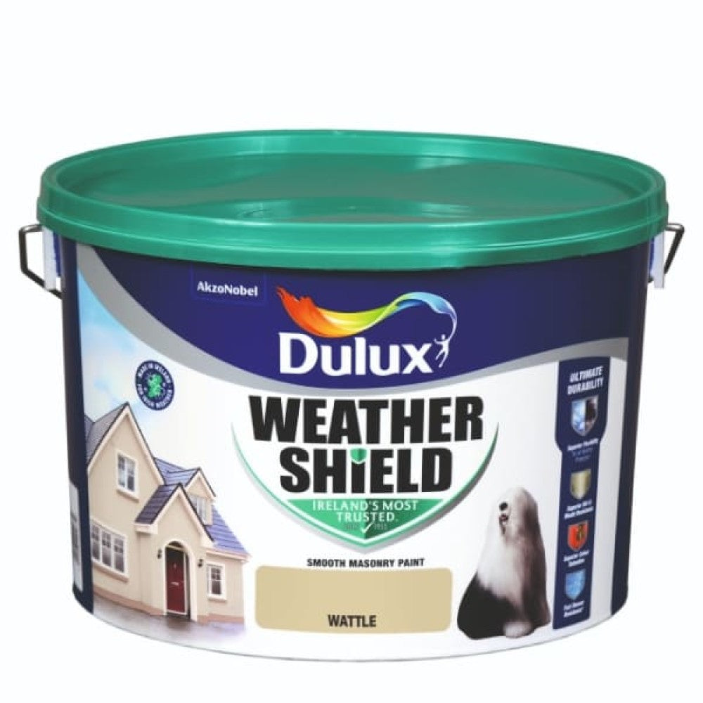 Dulux Weathershield Smooth Masonry 10L in Wattle - 75643