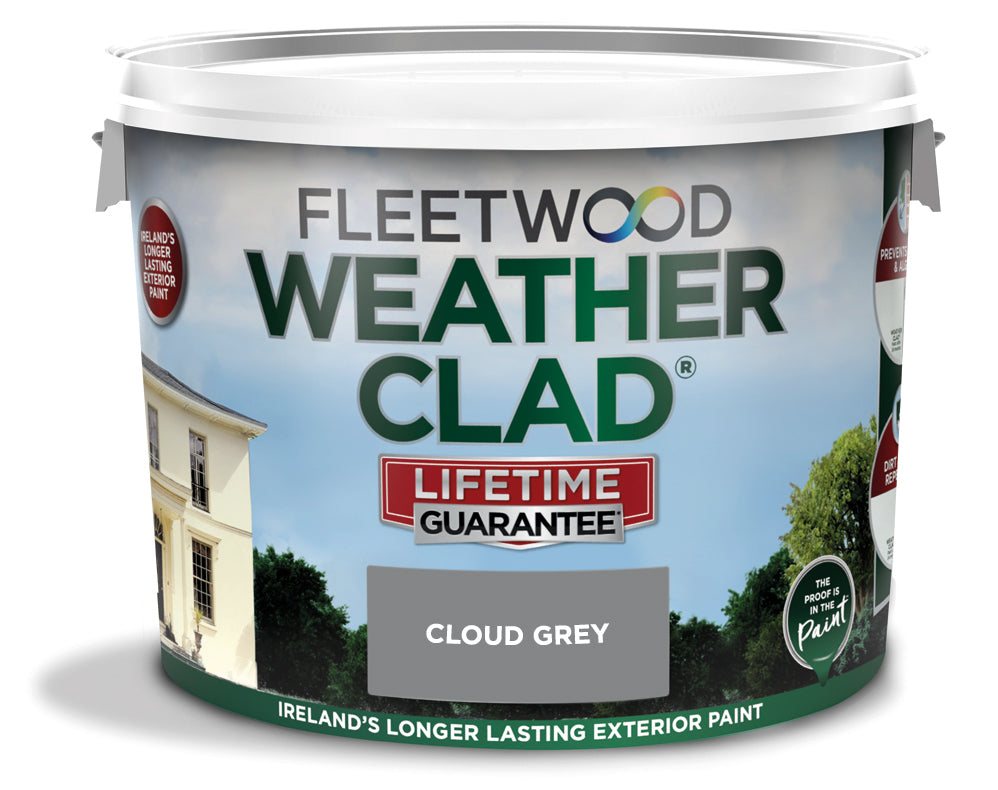 Fleetwood Weatherclad Smooth Masonry 10L in Cloud Grey - 75709