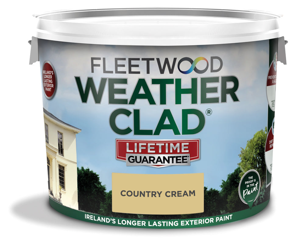 Fleetwood Weatherclad Smooth Masonry 10L in Country Cream - 75710
