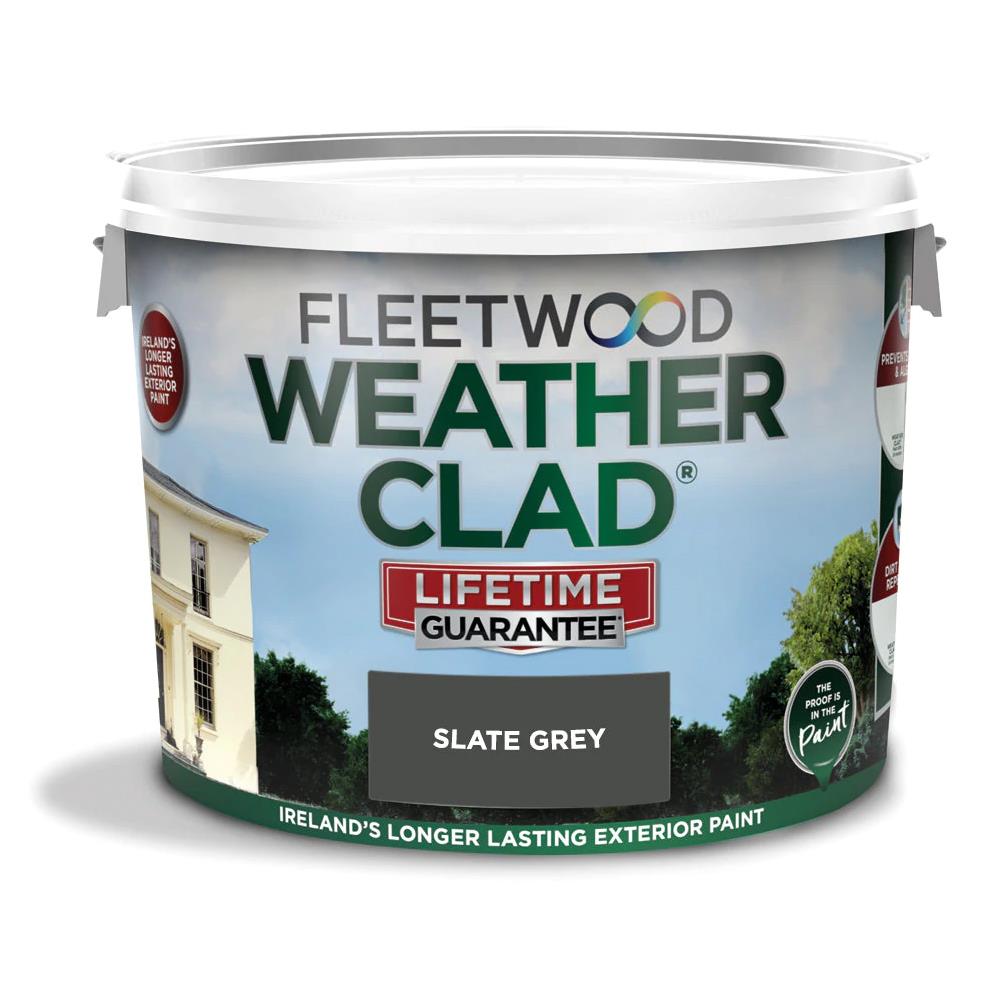 Fleetwood Weatherclad Smooth Masonry 10L in Slate Grey - 75720