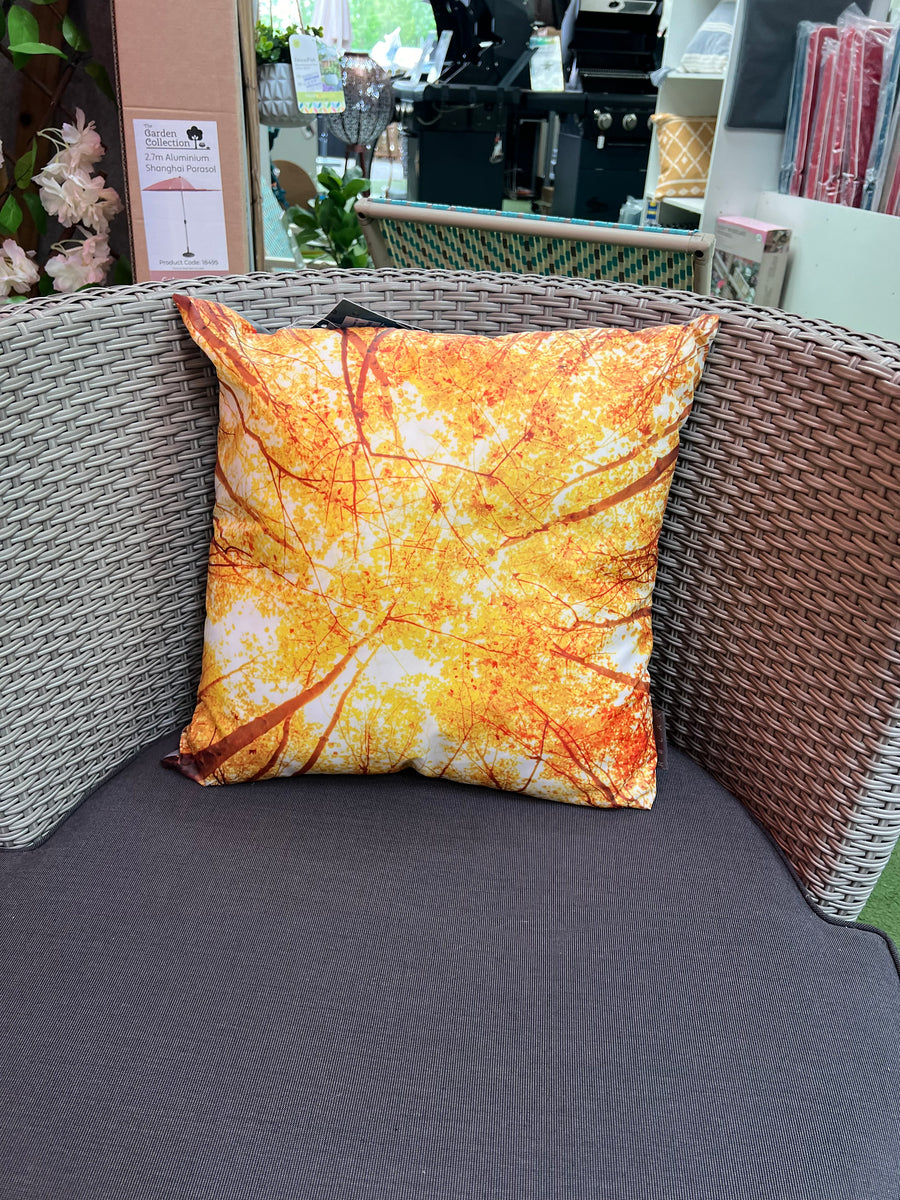 Orange Forest Water Resistant Cushion - 394542