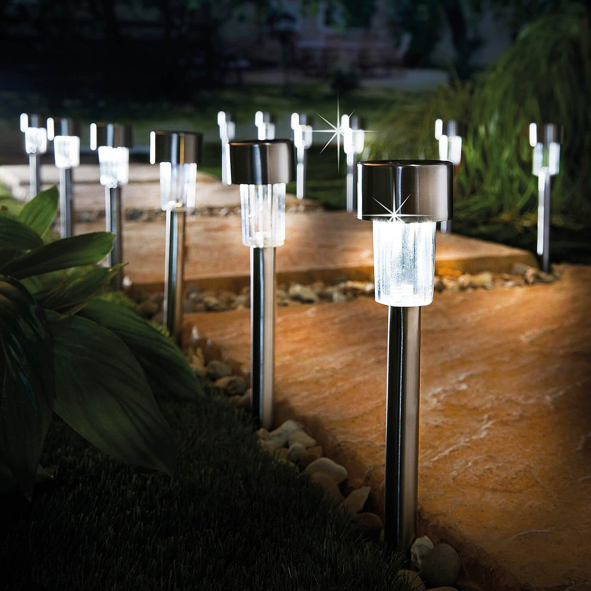 Lumineo Solar Stake Lights White Individual - 380592