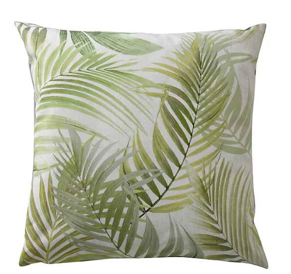 Palm Leaf Print Outdoor Cushion 45cm - 394541