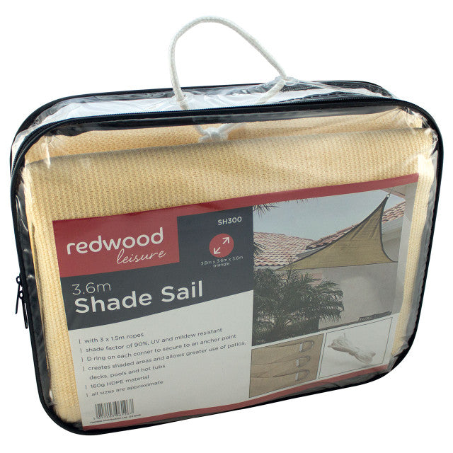 Redwood Lesiure 3.6m Shade Sail - 391300
