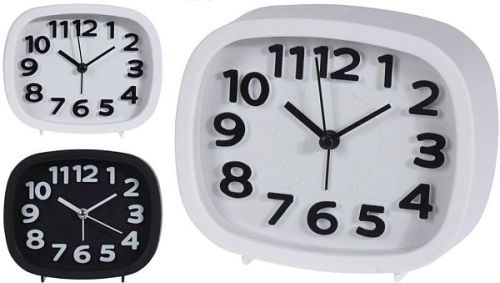 Wekker Alarm Clock White & Black - 64283
