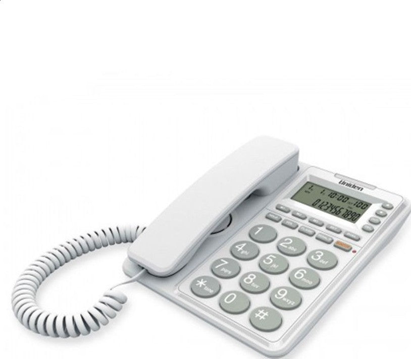Uniden CE6409 Big Button & Big Display Speaker Phone CE Approval - White - 6451112