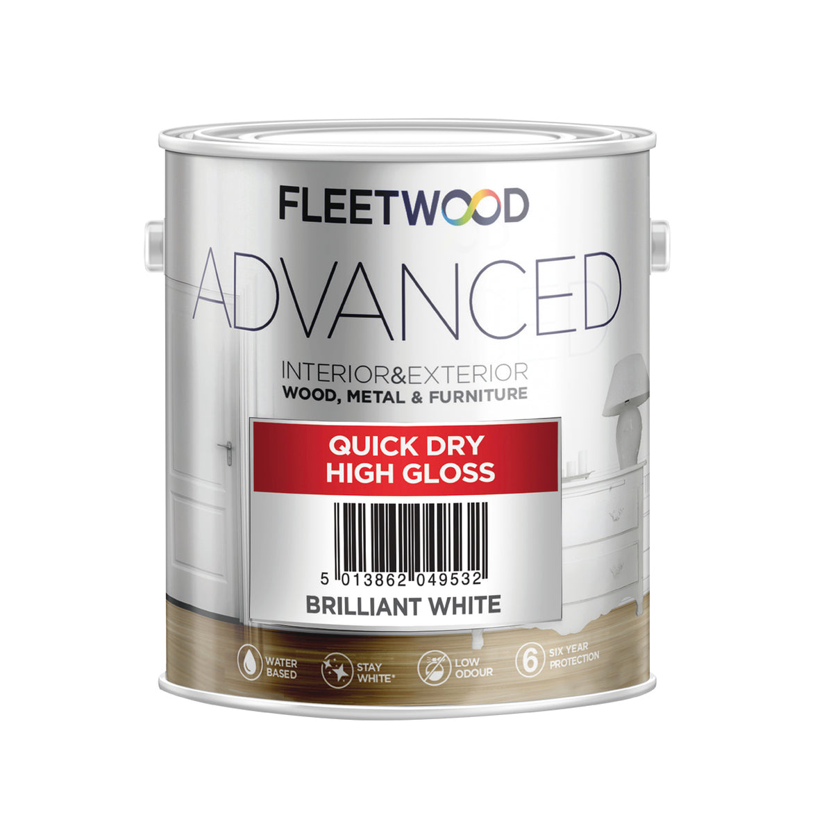 Fleetwood Advanced Gloss Brilliant White 2.5Ltr
