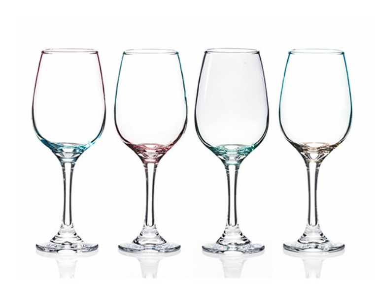 Newgrange Lustre Green & Pink Wine Set -4 - 6477592