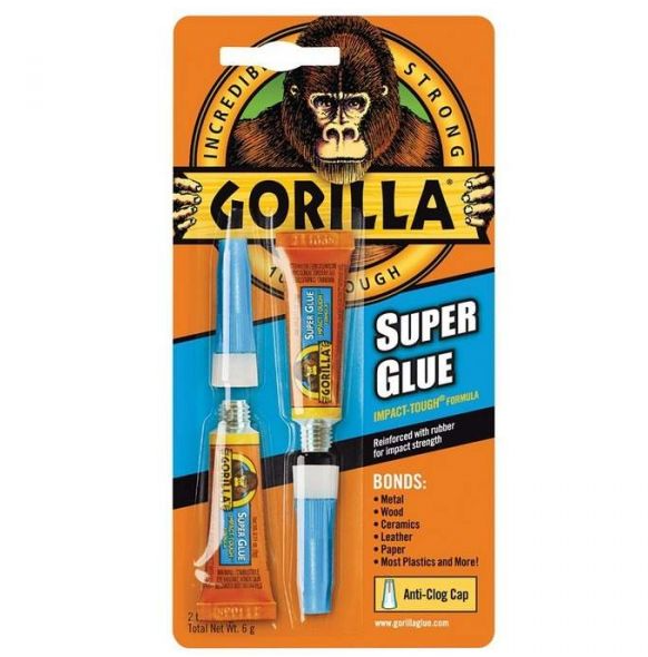Gorilla Super Glue Twin Pack - 801022