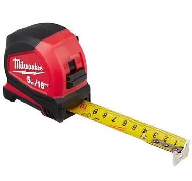 Milwaukee Pro Compact Measuring Tape 5M/16' - 571044