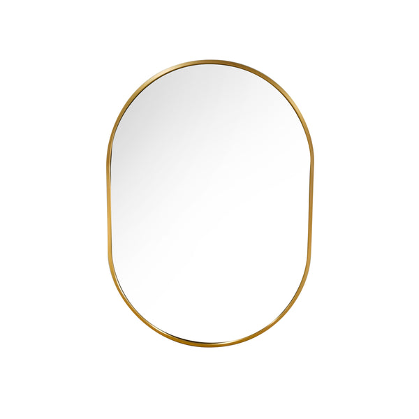 Modena Oval Wall Mirror Gold 50x70cm