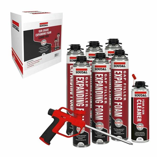 SOUDAL Gap Filler Expanding Foam Combi Kit - Special Offer - 800700