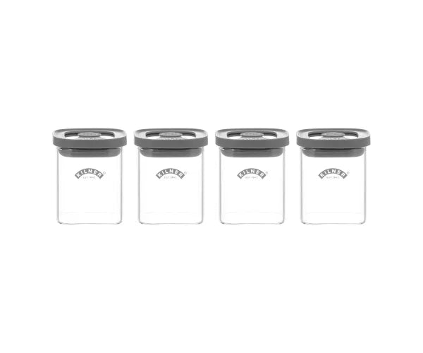 KILNER Fresh Storage 4pce Spice Jar Set - 648223