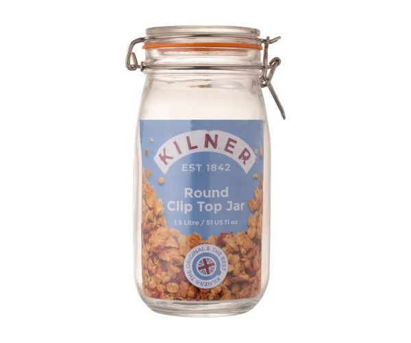 KILNER CLIP TOP ROUND JAR 1.5L - 64887