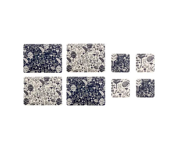 Woodland Placemat And Coaster 8 Piece Set - 6401860