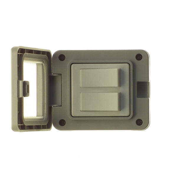 POWERMASTER 2 GANG OUTDOOR DAMP PROOF SWITCH IP55 - 626445