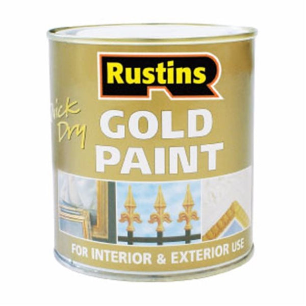 Rustins Quick Dry Interior/Exterior Gold Paint
