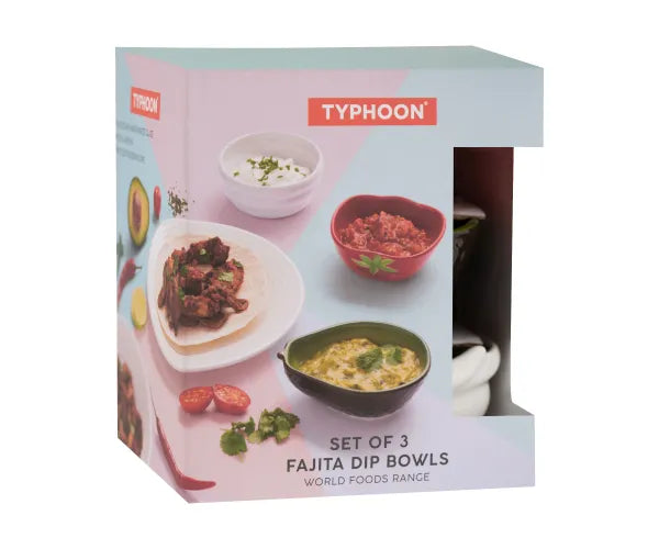 Typhoon Set Of 3 Fajita Dip Bowls - 648837