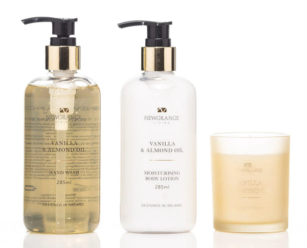 Newgrange Living Body Care 3 Piece Gift Set - Vanilla & Almond Oil - 646472