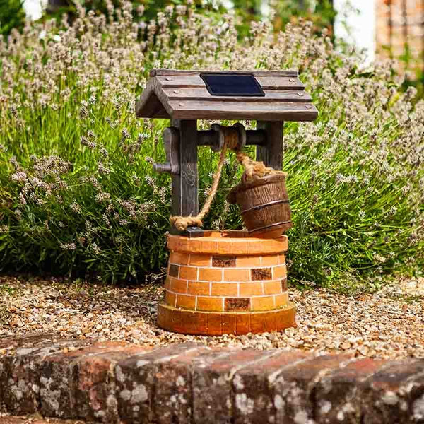Solar Wishing Well Fountain - 3902150