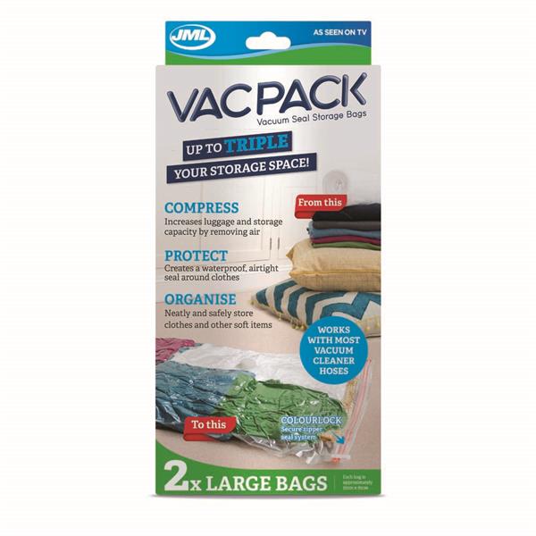 JML Large Vac Pack Storage Bags 2 Pack - 643840