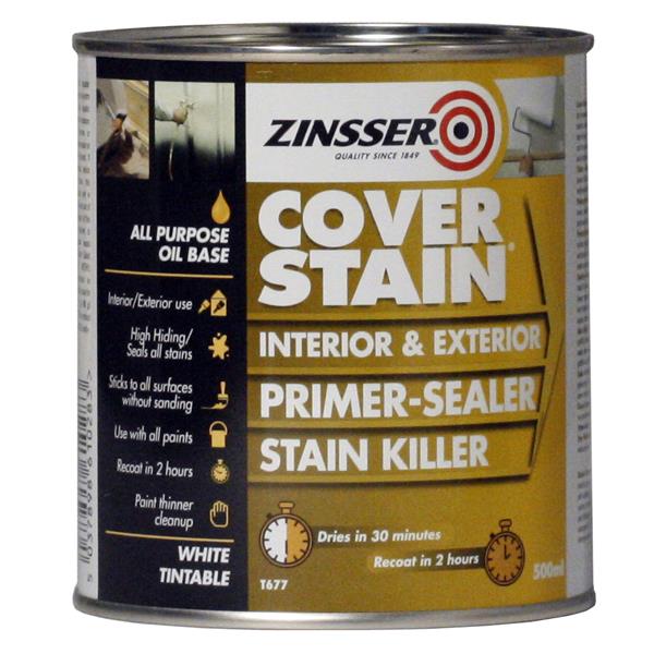 Zinsser Cover Stain Primer Sealer White Tintable 500ml - 750520