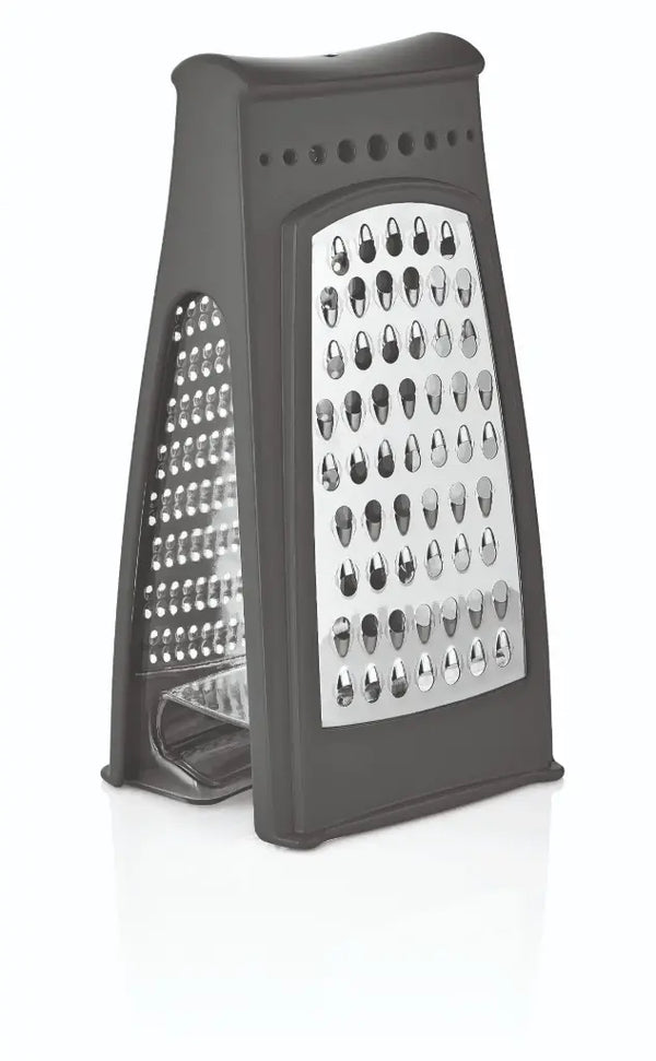 2 Side Grater with Tray Black - 644108