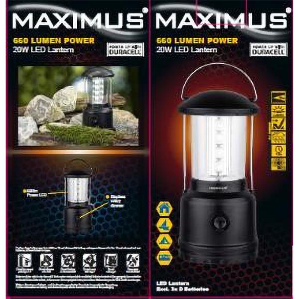 Maximus 20W LED 660 Lumen Dimmable Lantern - 62641