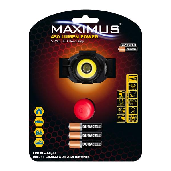 MAXIMUS LED Headlamp 5W+3W - 57673