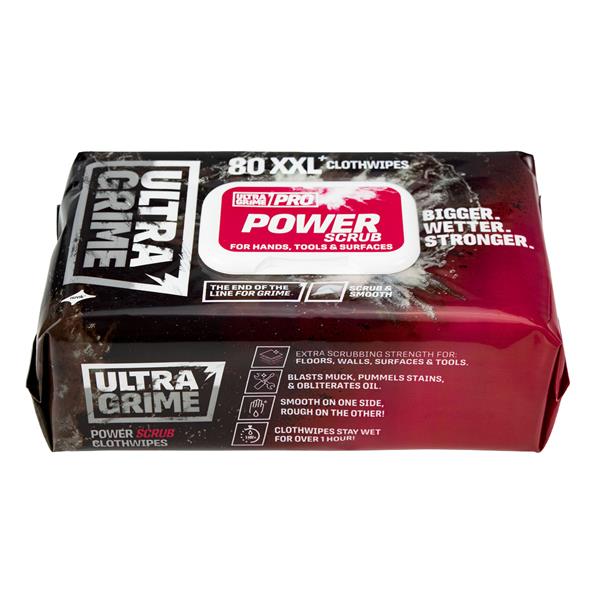 ULTRA GRIME POWER SCRUB 80PK WIPES - 640377