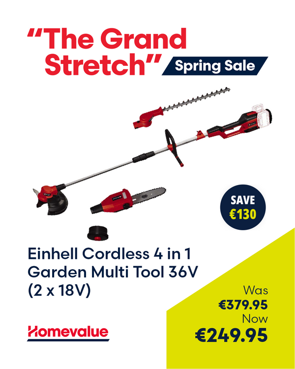 Einhell Power X-Change 36V (2X18V) Cordless 4 in 1 Garden Multi Tool - 393432