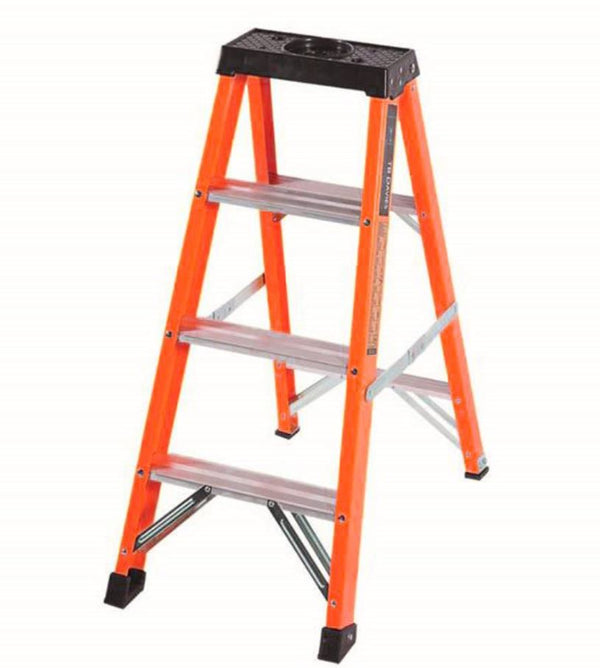 Home Decor 4 Step Single-Sided Fibreglass Step Ladder- 730077