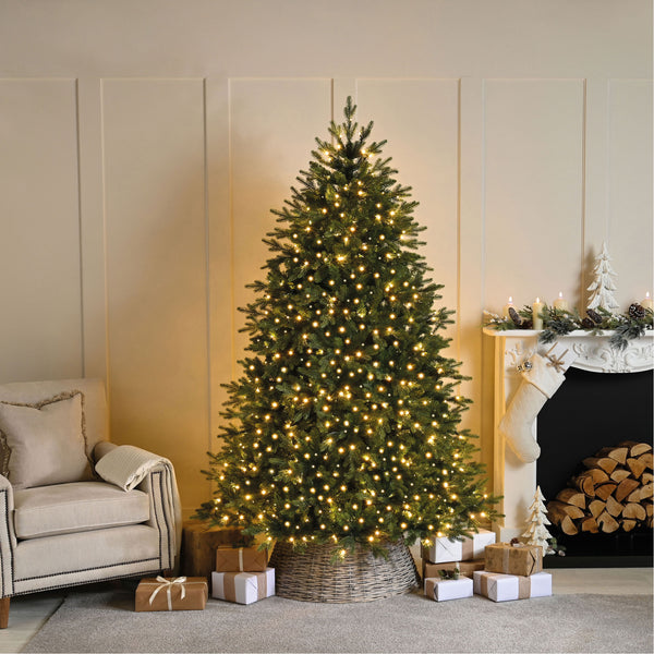 1000 Compact Christmas Lights W/Green Cable