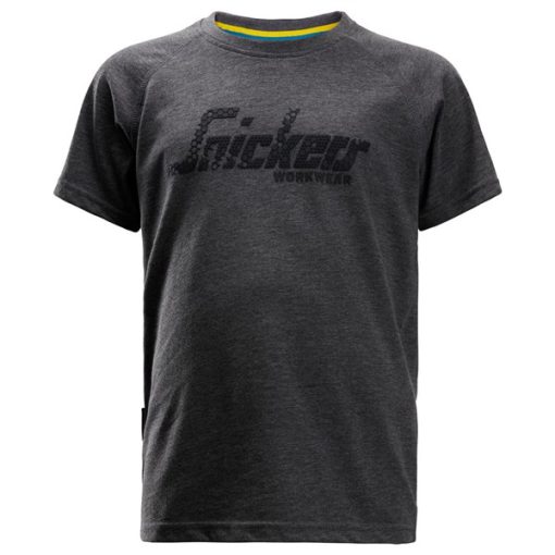 Snickers 7510 Junior Logo T-Shirt in Grey