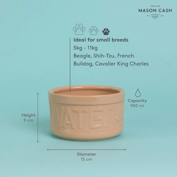 Mason Cash Cane Lettered Dog Water Bowl 15cm - 644326