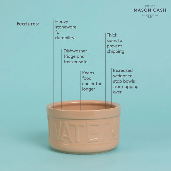 Mason Cash Cane Lettered Dog Water Bowl 15cm - 644326