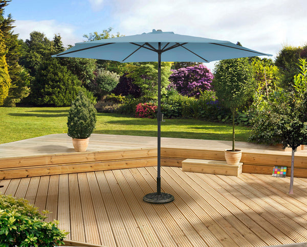 Aluminium Sky Blue 2.5m Parasol - 3900403