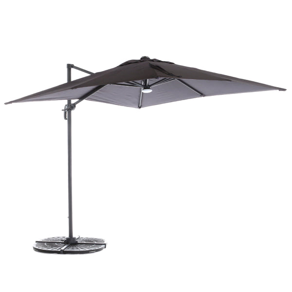 The Garden Collection 3m Overhang Parasol Grey - 391133