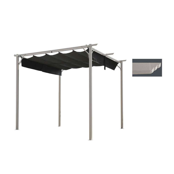 GAZEBO WITH SLIDING ROOF - 2.95 X 2.95MT - 39241