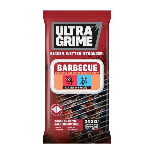 UltraGrime BBQ Clothwipes XXL+ 30PK - 6700060