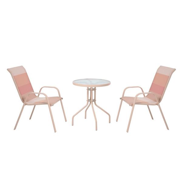 EZE BLUSH PINK BISTRO SET - 391104
