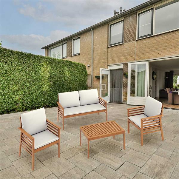 TUSCANY WOODEN LOUNGE SET - 390783