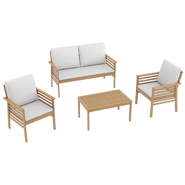 TUSCANY WOODEN LOUNGE SET - 390783