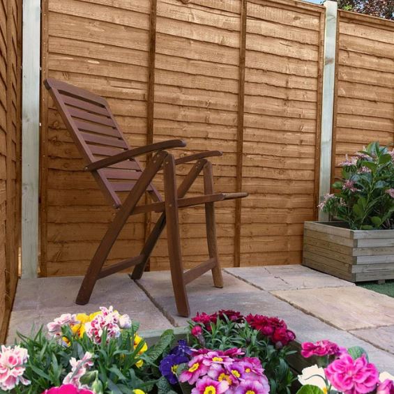 Heavy Duty Shiplap 6' x 6' Panel Fencing Pressure Treated 5 Battens Front & Back - 390456