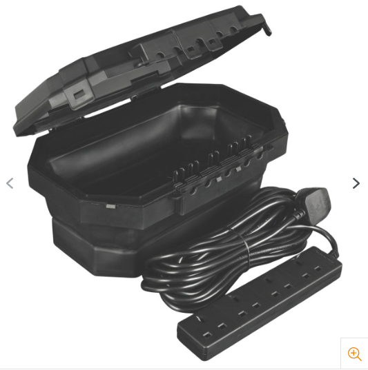 Masterplug Collapsible Weatherproof Box With 4 Socket Extension Lead - 62088