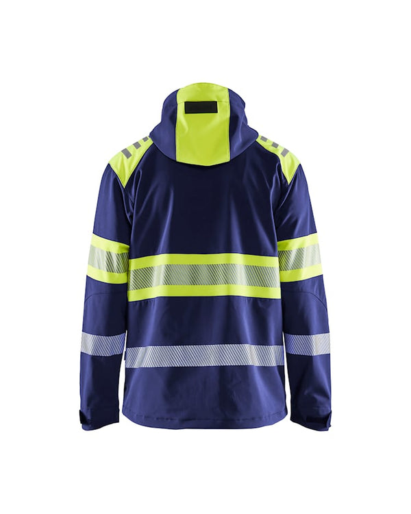 Blaklader 4494 Hi-Vis Softshell Jacket Navy/Yellow